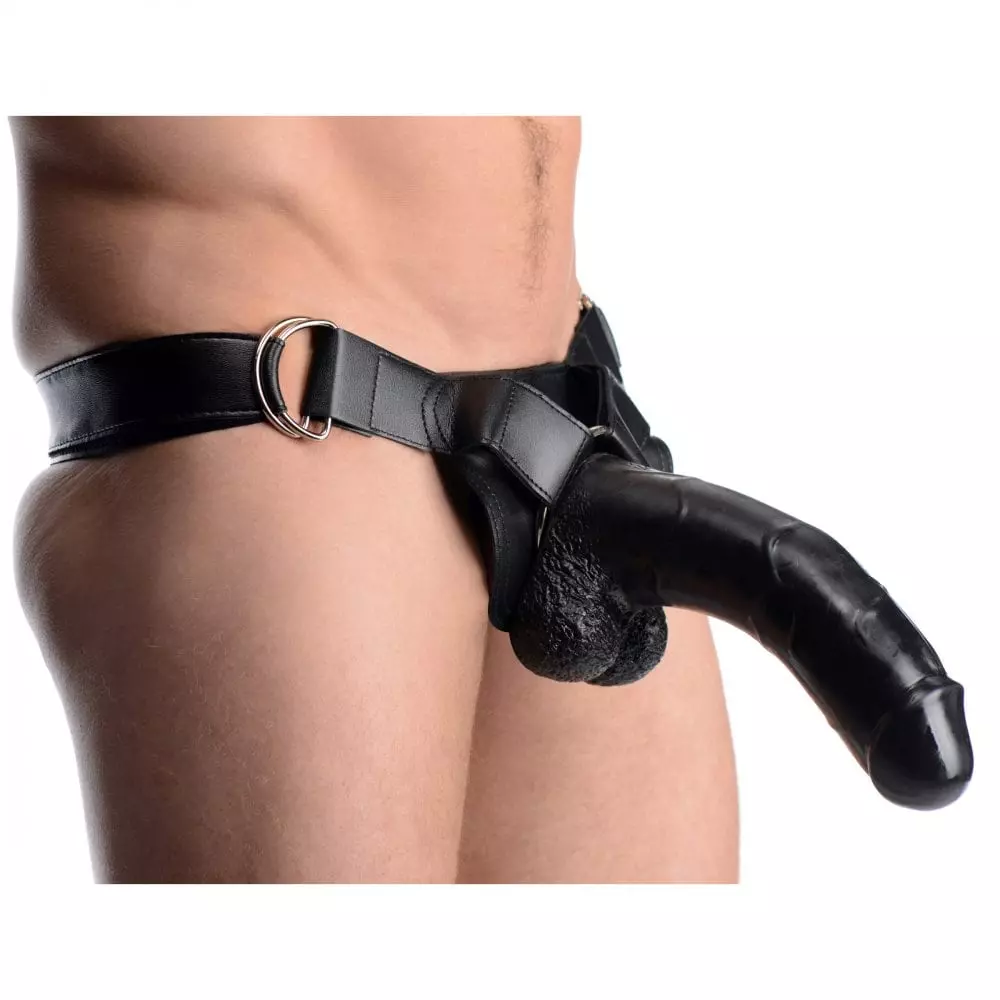 Master Series Infiltrator II Hollow Strap-On with 9 inch Dildo